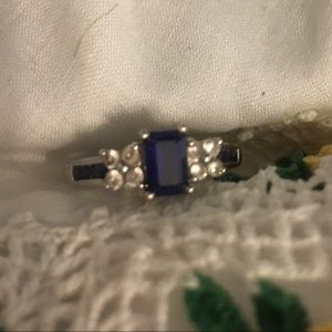 Zales Diamond and Sapphire ring